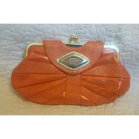 Handbags - *SOLD* Orange Clutch Purse Handbags - *SOLD* Orange Clutch Purse